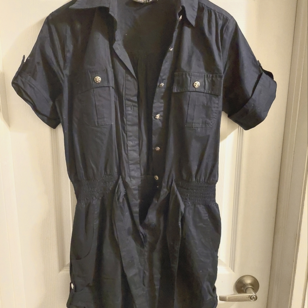 Navy Blue Romper
